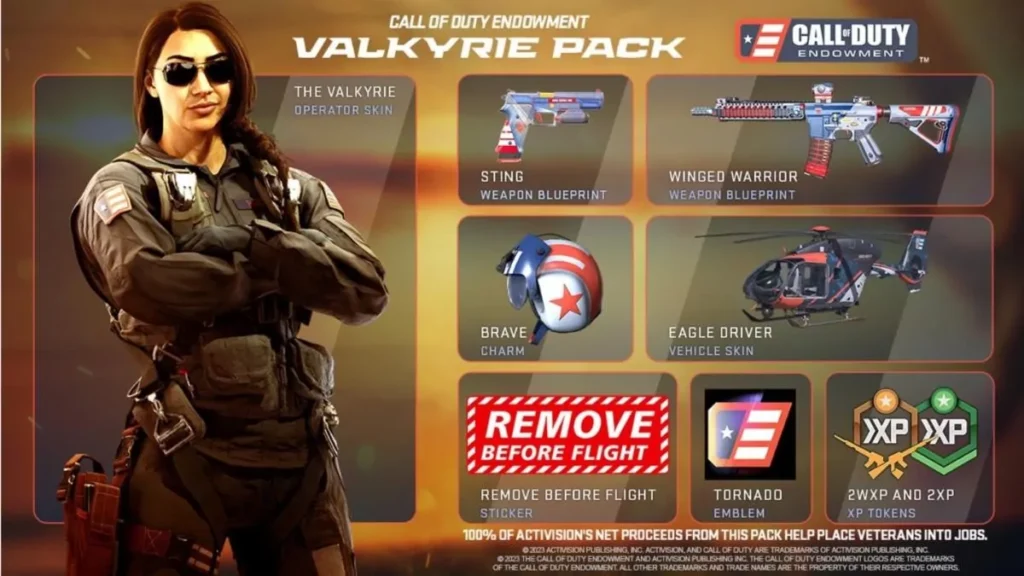 Support Veterans With the Call of Duty Endowment Valkyrie Pack in Call of Duty: Modern Warfare II and Call of Duty: Warzone 2.0