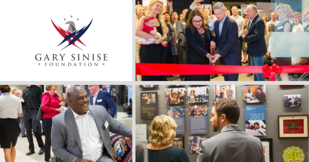 Collage of the Gary Sinise Foundation Outreach & Education Center