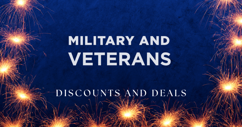 Military and Veterans discounts and deals