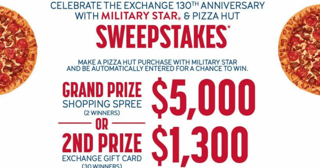 Military Star-Pizza Hut Sweepstakes