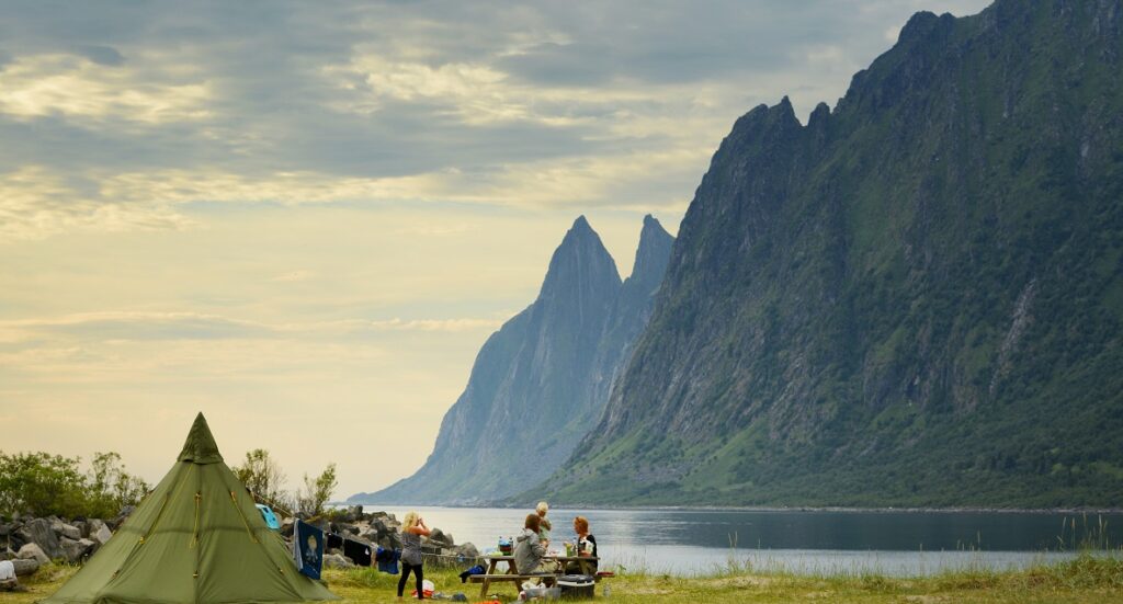Camping in Norway, Senja island