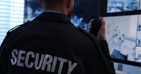 Man in security uniform