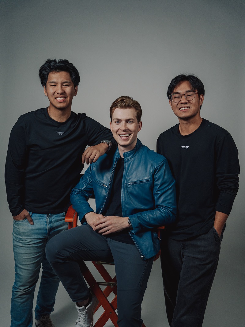 Team SE Media, Sam with Chance Saechao(L), Head of Production and Peter Nguyen DP & Editor.