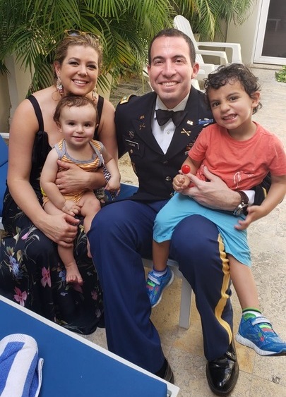 Brianna with her family. 