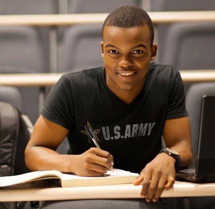 Student with books